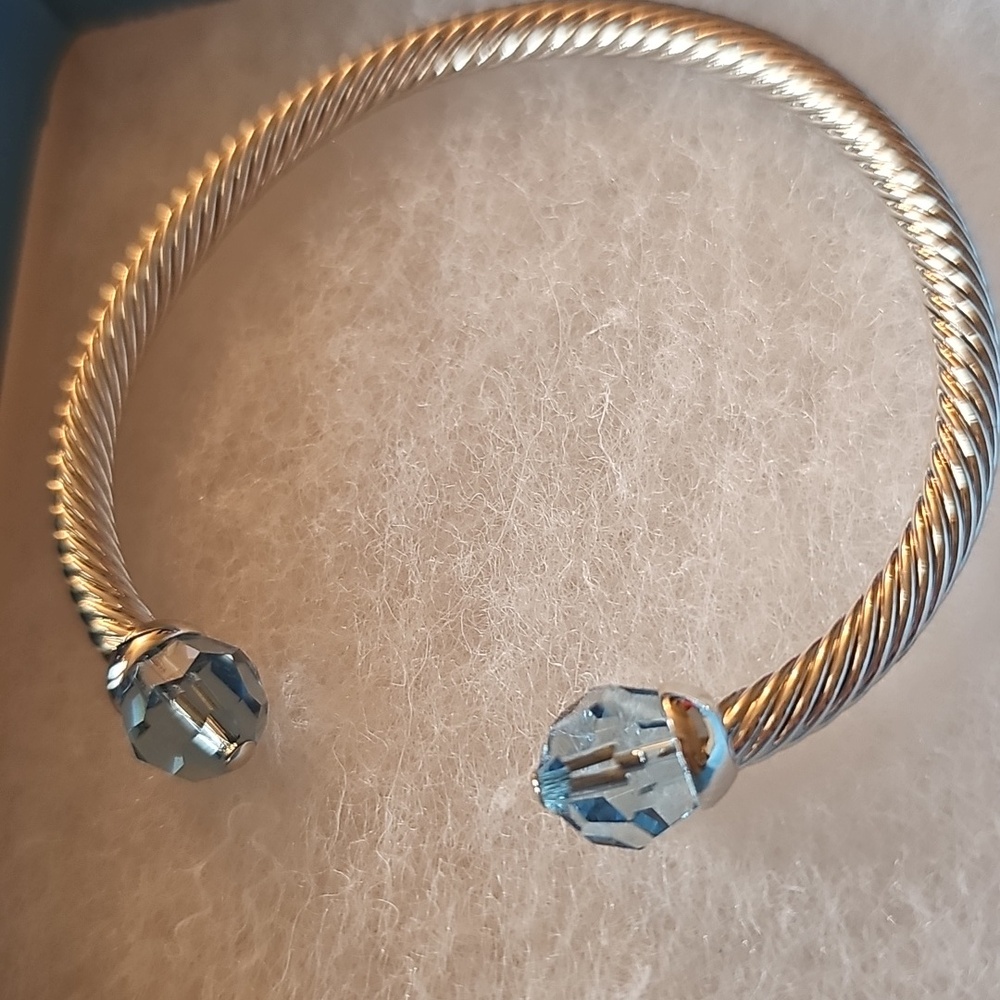 With A Twist Aqua Bracelet